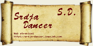 Srđa Dancer vizit kartica